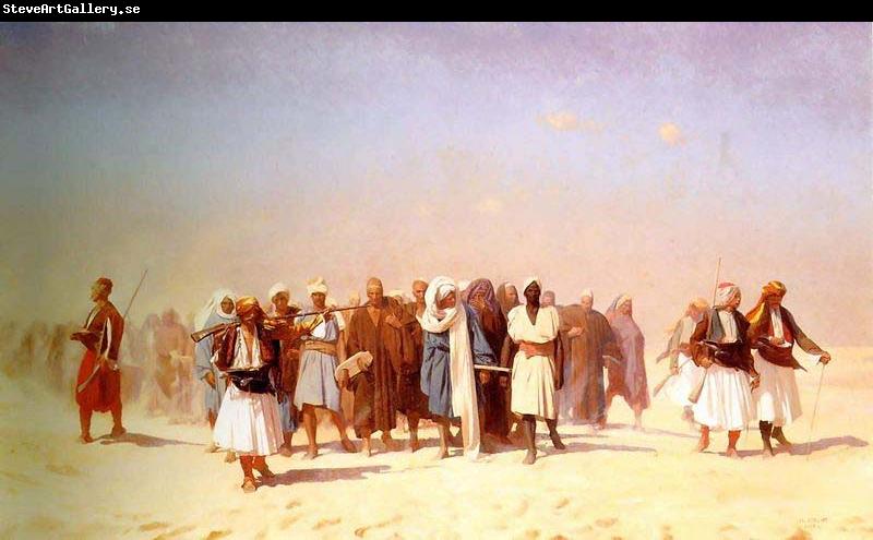 Jean-Leon Gerome Egyptian Recruits Crossing the Desert